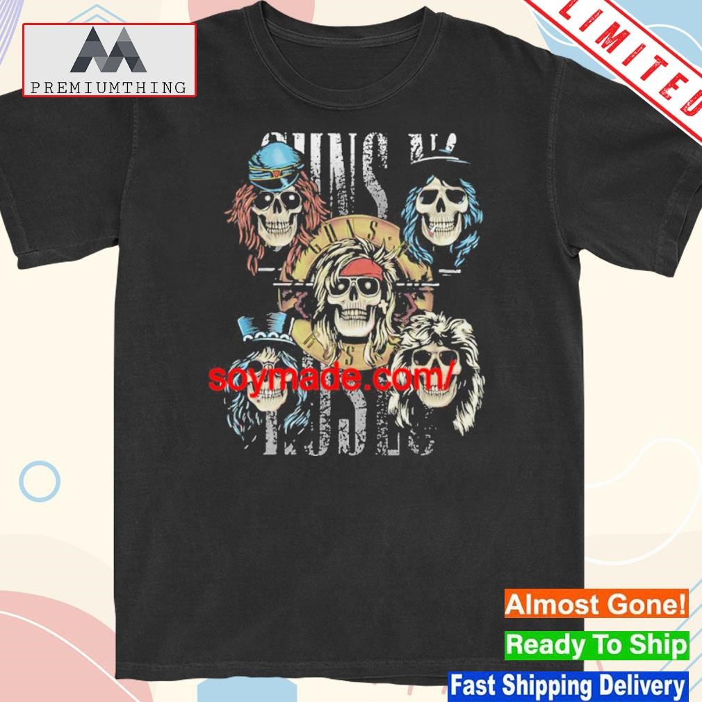 Design skull Guns N Roses T Shirt