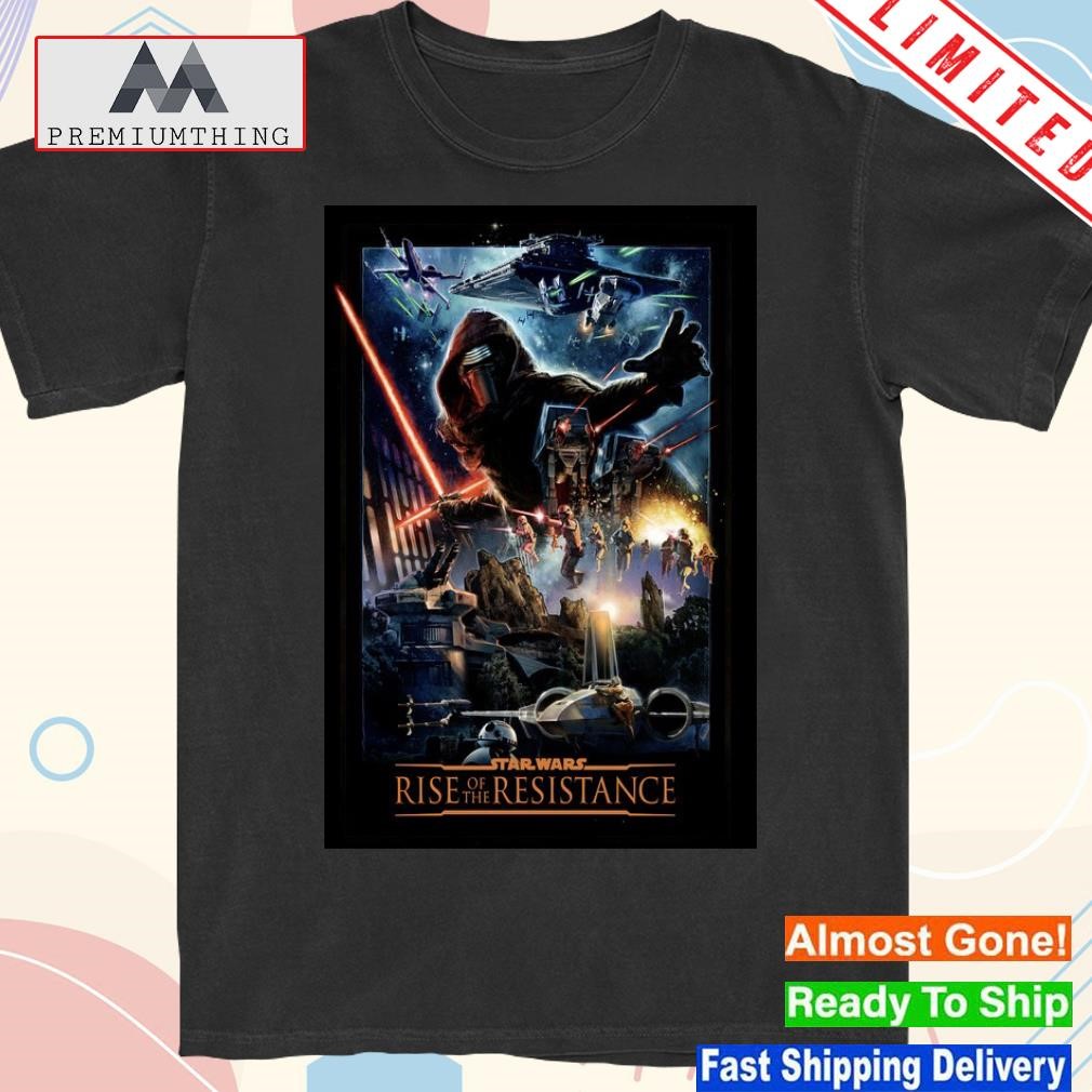 Design star wars rise of the resistance poster shirt
