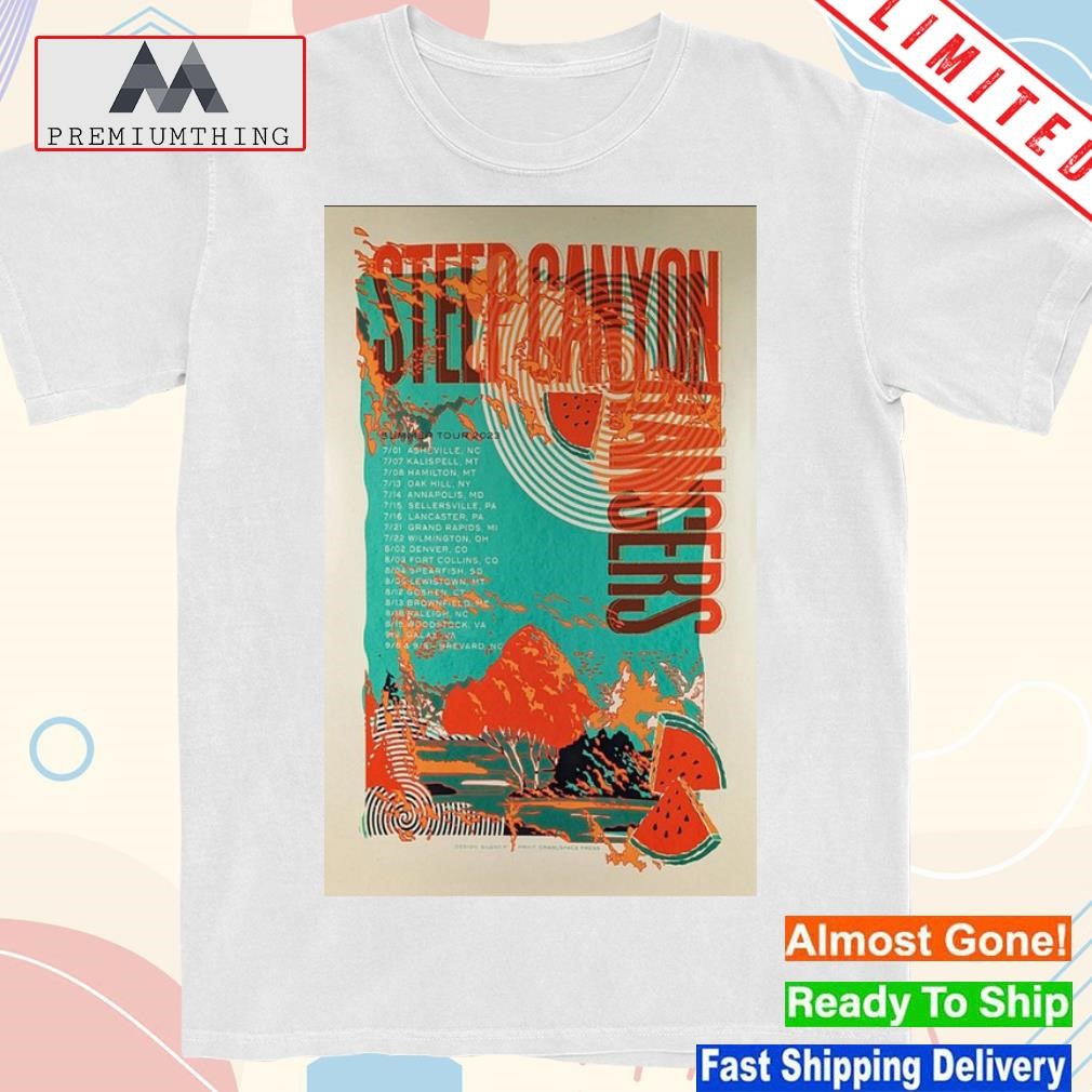 Design steep canyon rangers tour 2023 summer poster shirt