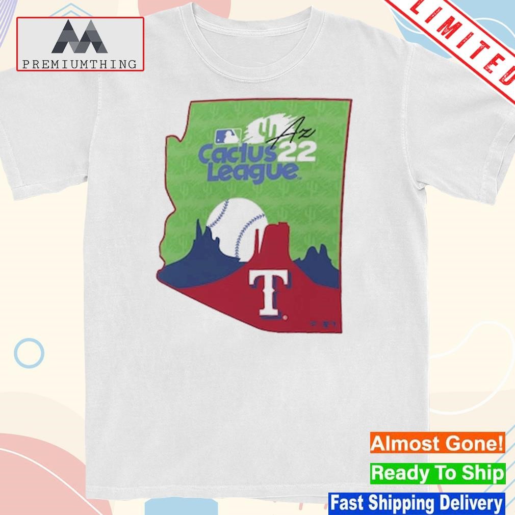 Design texas Rangers Fanatics Branded 2022 Mlb Spring Training Cactus League State T-Shirt