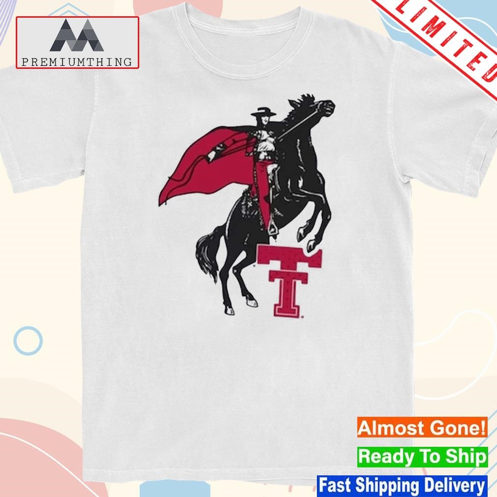 Design texas Tech Red Raiders Under Armour Throwback Masked Rider Performance T-Shirt