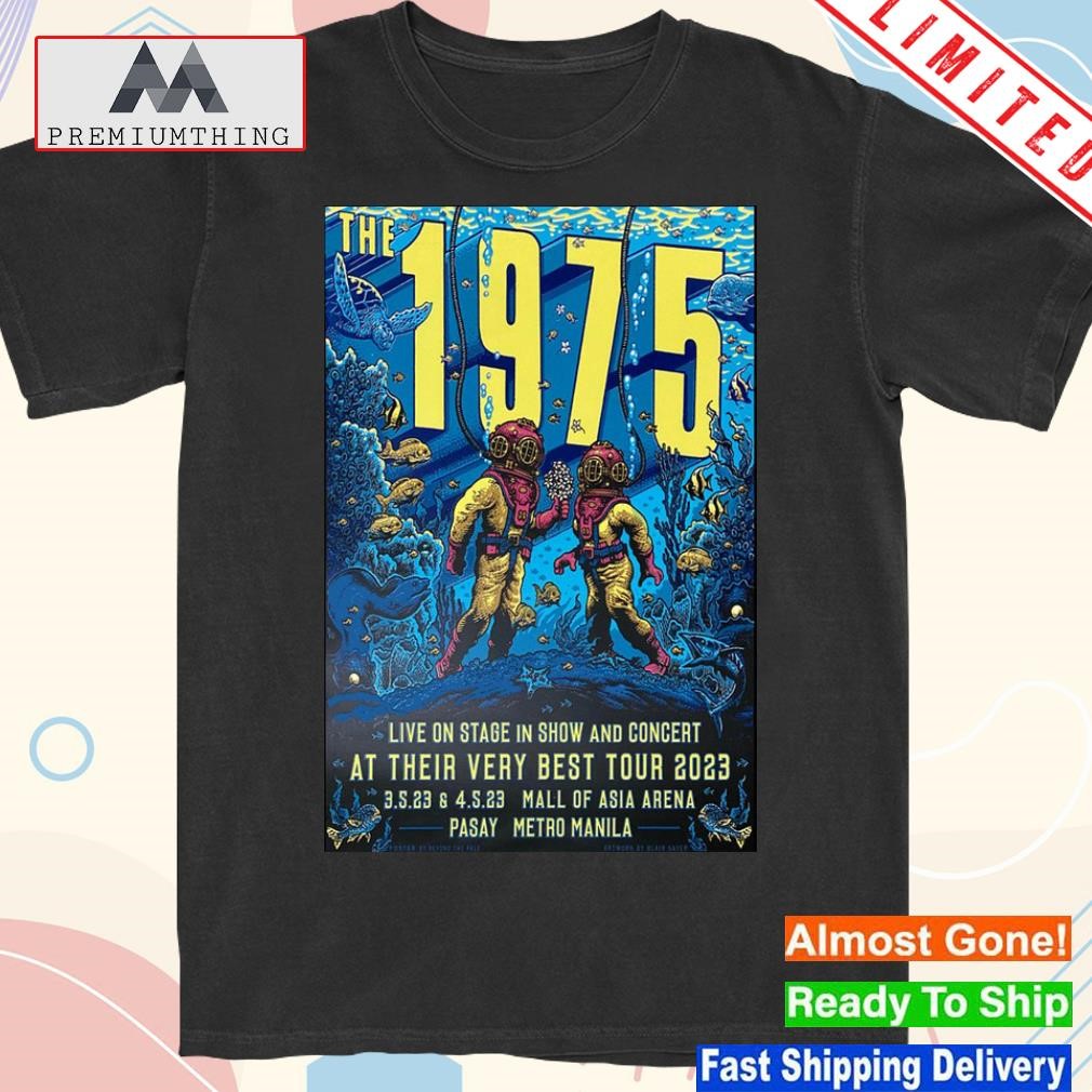 Design the 1975 manila Philippines 2023 tour shirt