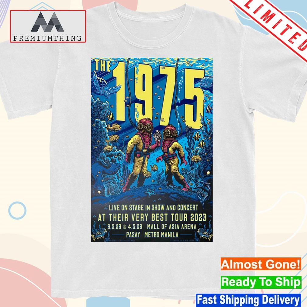 Design the 1975 may 3 and 4 2023 mall of asia arena pasay metro manila poster shirt