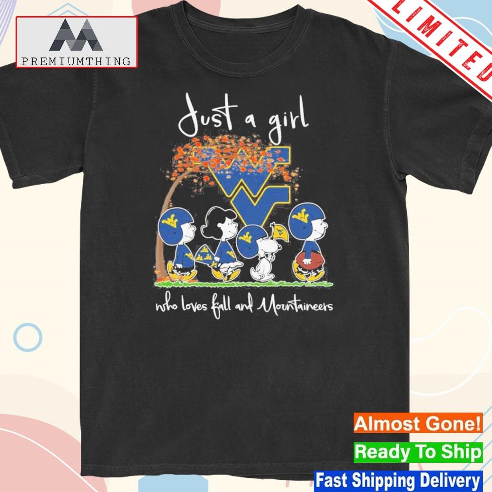 Design the Peanuts Just A Girl Who Loves Fall And Mountaineers Shirt
