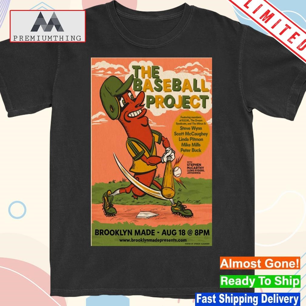 Design the baseball project august 18 2023 brooklyn made poster shirt