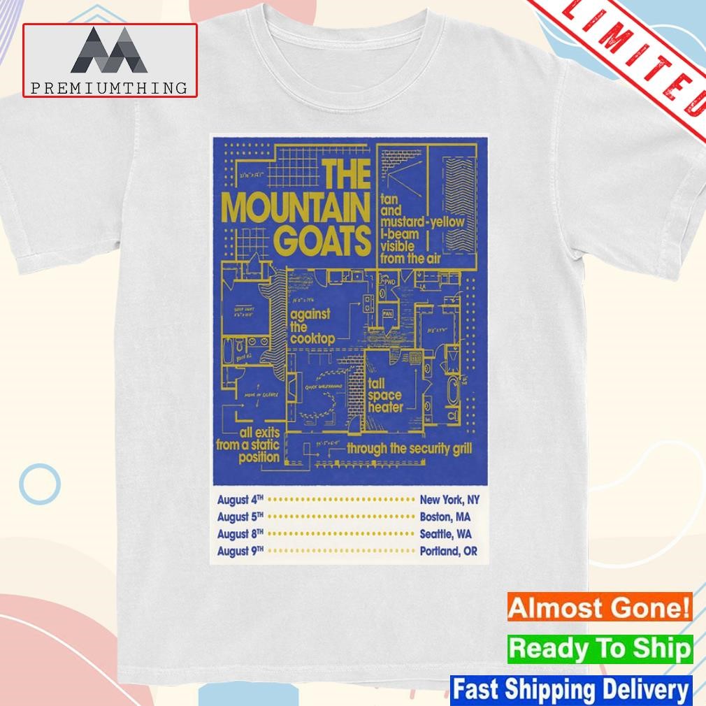 Design the mountain goats tour 2023 Seattle wa poster shirt
