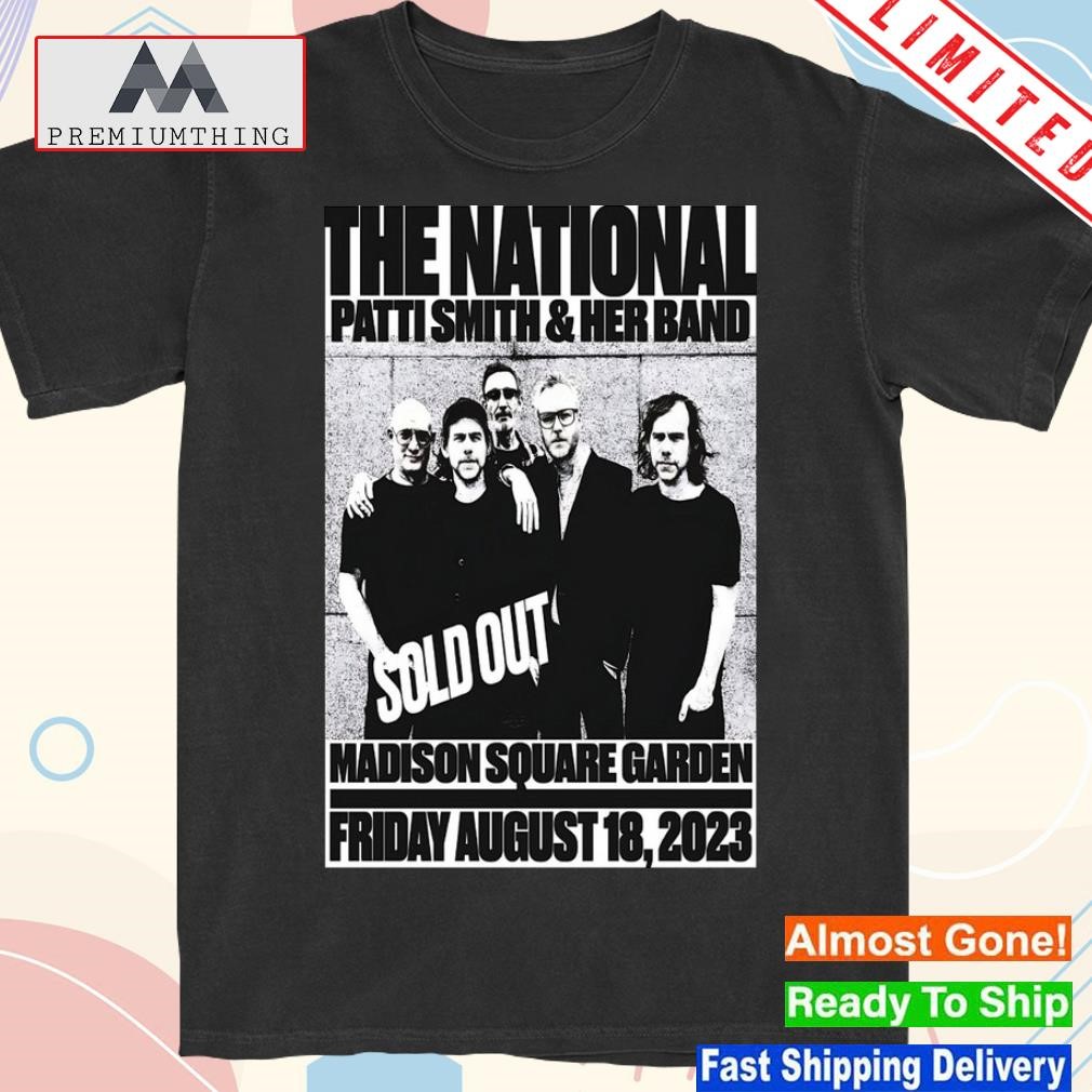 Design the national august 18 2023 madison square garden new york ny poster shirt