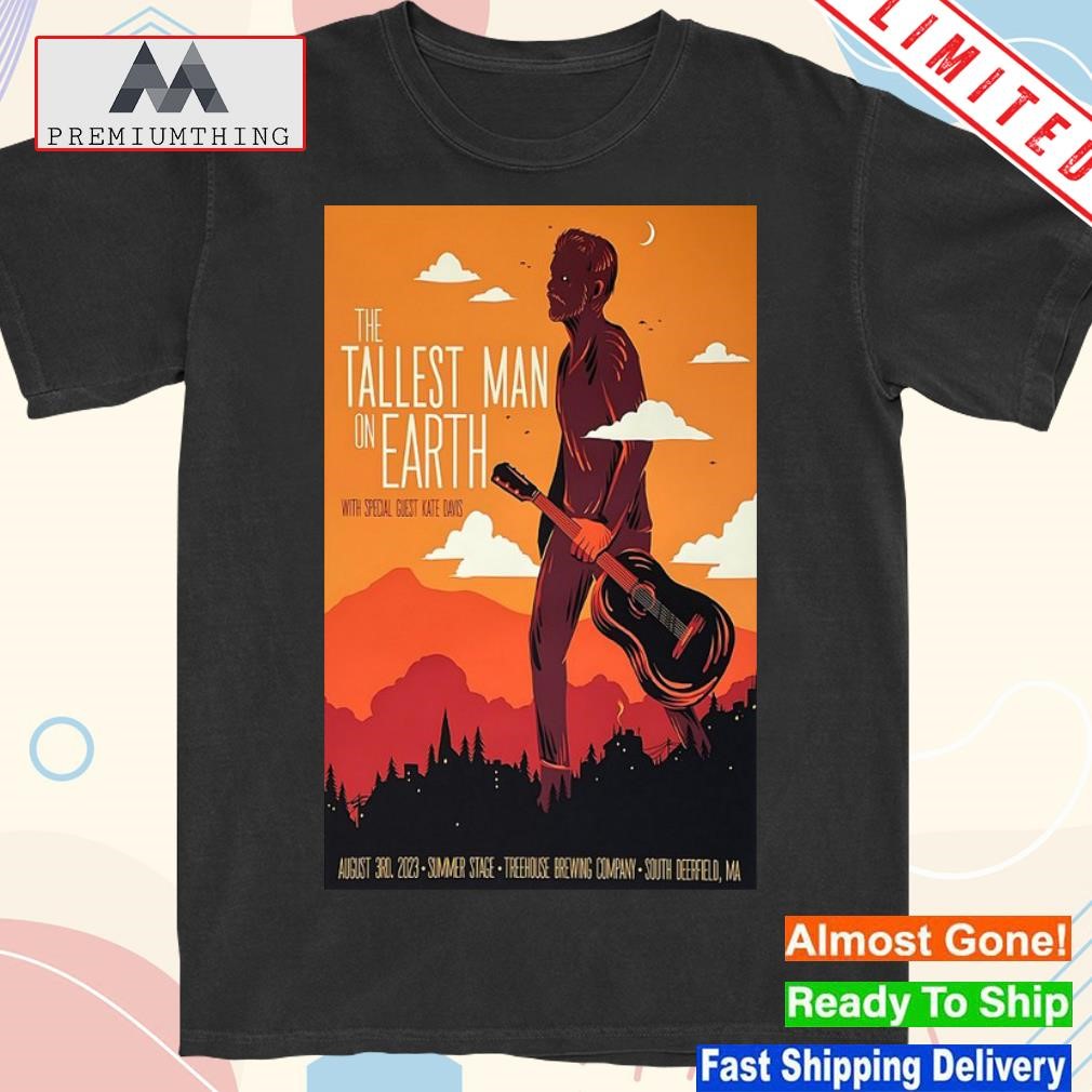 Design the tallest man on earth tour 2023 south deerfield ma poster shirt