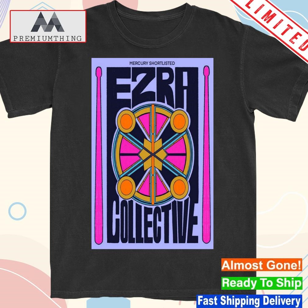 Design tour 2023 ezra collective band mercury shortlisted poster shirt