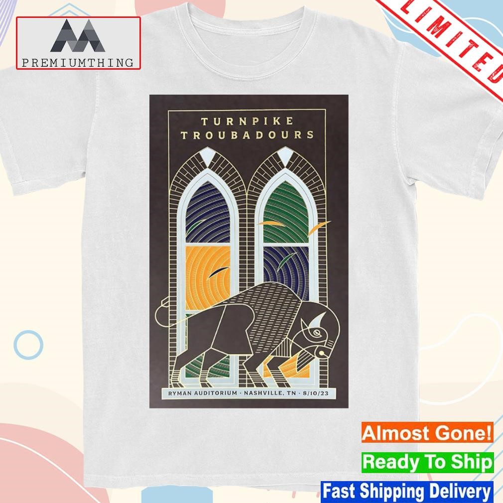 Design turnpike troubadours concert tour nashville tn august 10 2023 poster shirt
