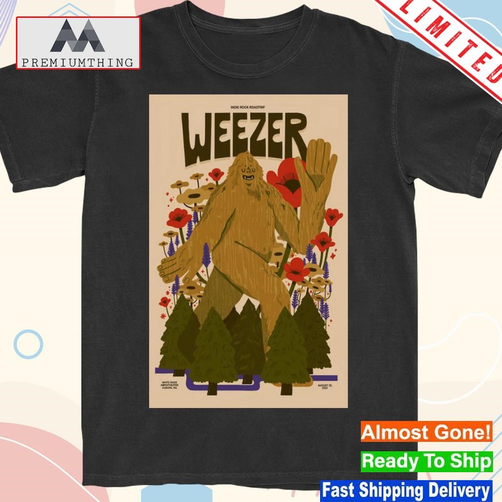 Design weezer august 20 2023 auburn wa poster shirt