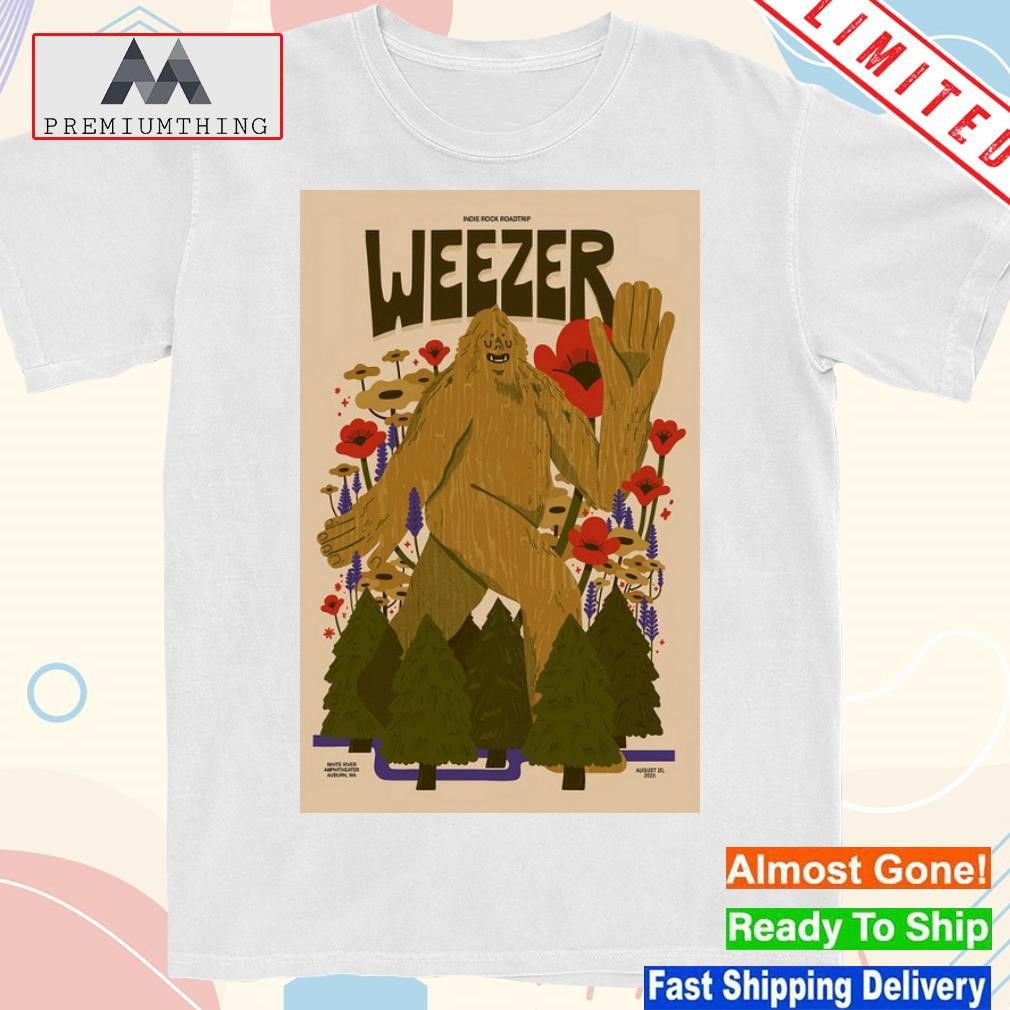 Design weezer august 20 2023 white river amphitheatre auburn wa poster shirt