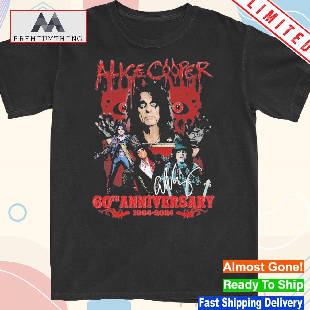 Official alice Cooper 60th Anniversary 1964 – 2024 Shirt