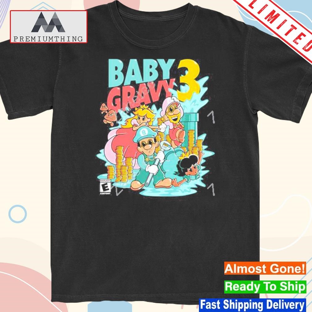 Official babygravy merch bg3 Bros shirt