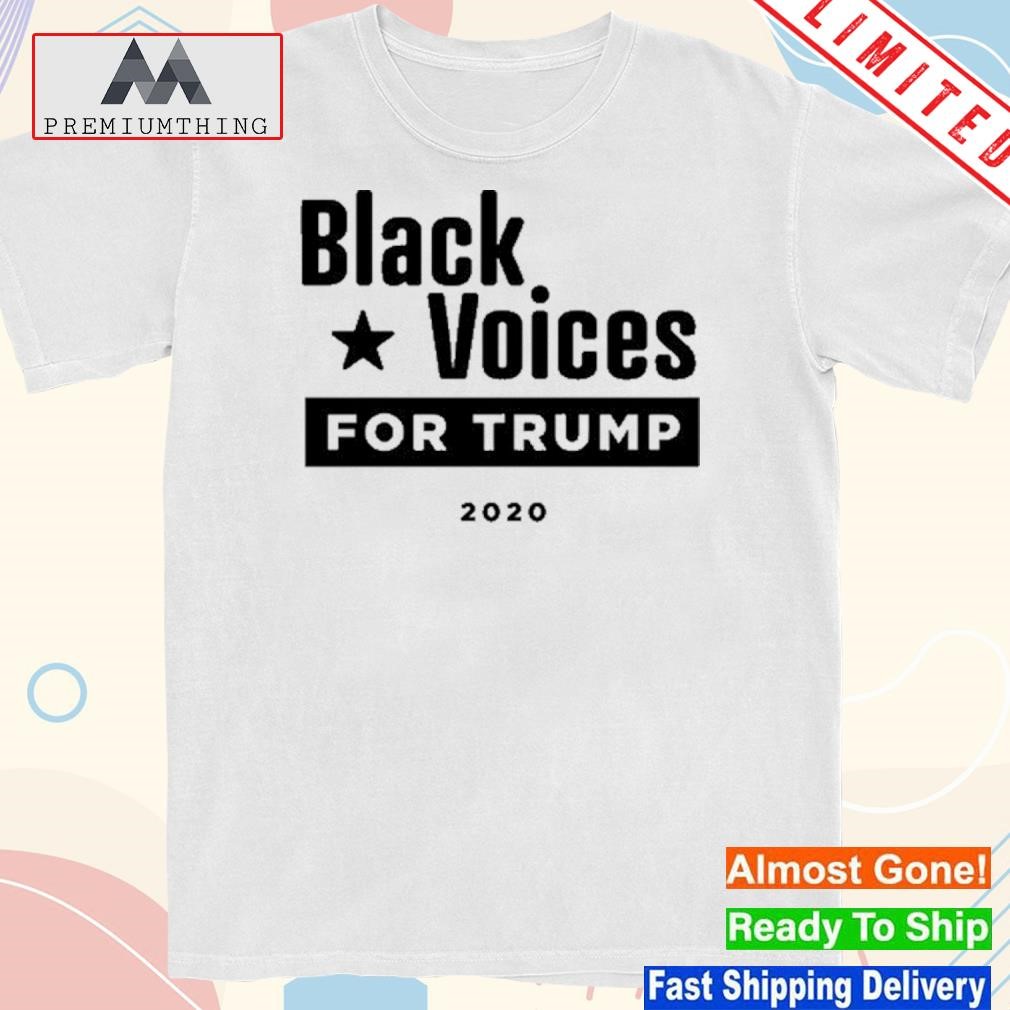 Official black Voices For Trump 2020 Tee Shirt