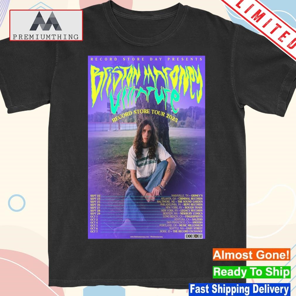 Official briston maroney ultenpute record tour september and october 2023 limited edition poster shirt
