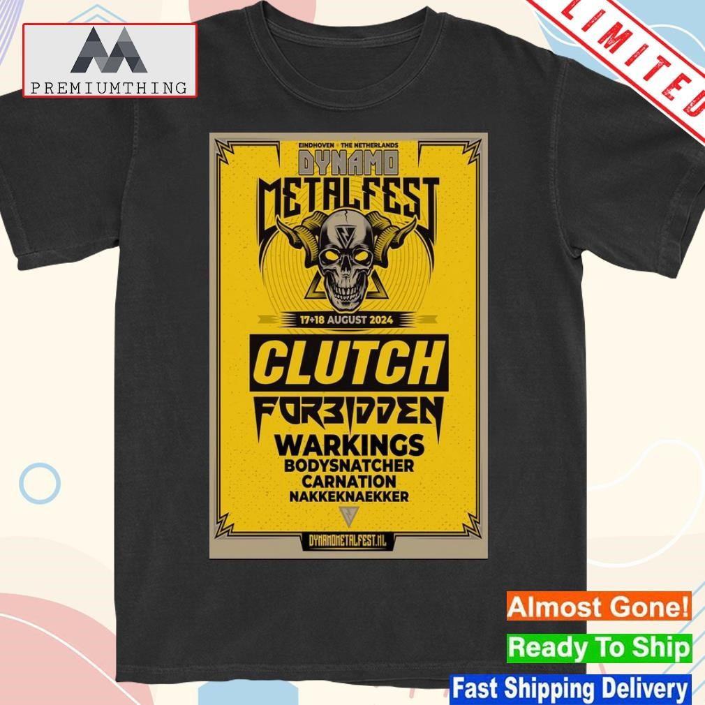 Official clutch 08 17-18, 2024 Eindhoven The Netherlands Tour Poster Shirt