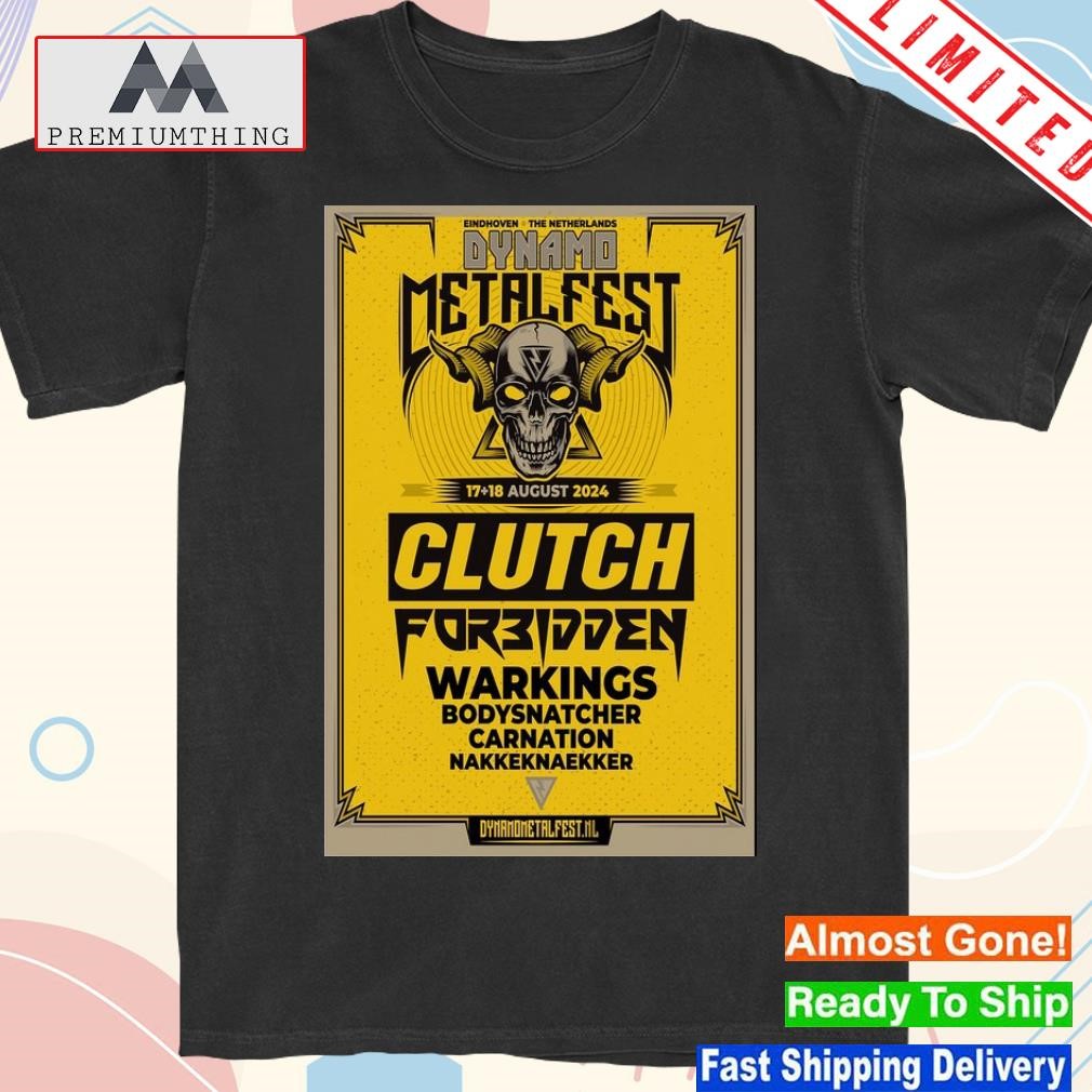 Official clutch Eindhoven, NL 17th & 18th Aug 2024 Poster Shirt