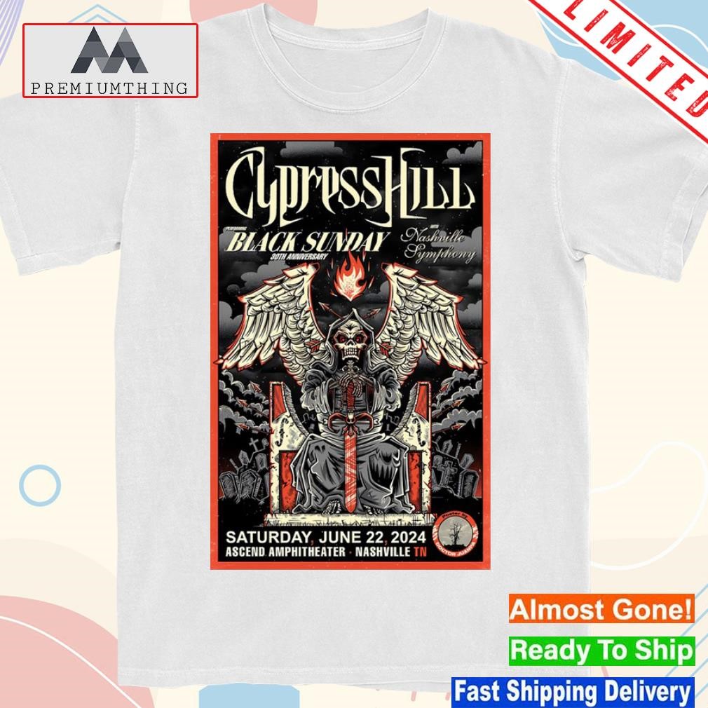 Official cypress hill concert cypress hill ascend amphitheater nashville tn june 22 2024 poster shirt