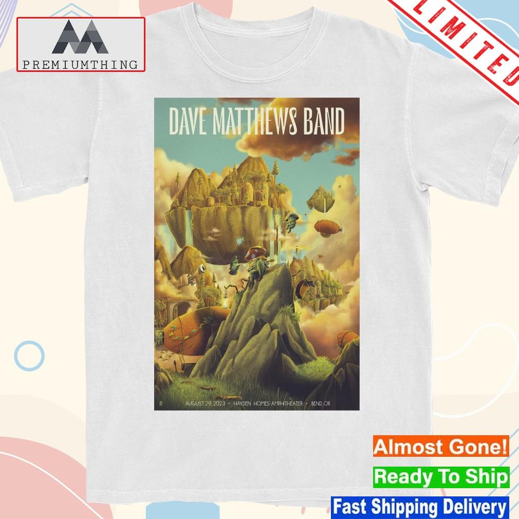 Official dave matthews band bend Oregon event aug 29 2023 poster shirt