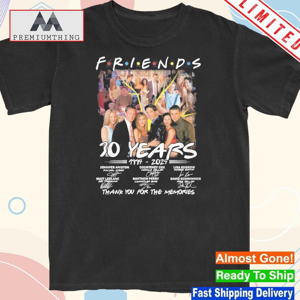 Official friends 30 Years 1994-2024 Thank You For The Memories T-Shirt