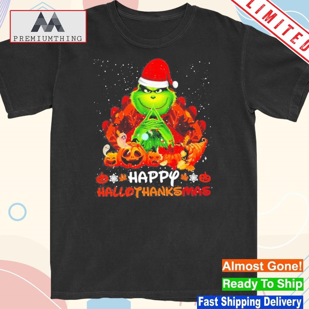Official grinch Happy Hallothanksmas Shirt