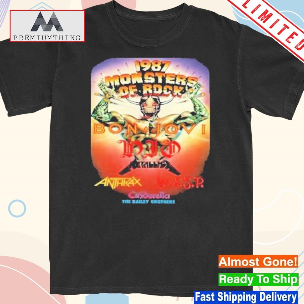 Official happy Anniversary 36 Years August 22 Metallica Performs At Monsters Of Rock 87 At Donington Park England T-Shirt