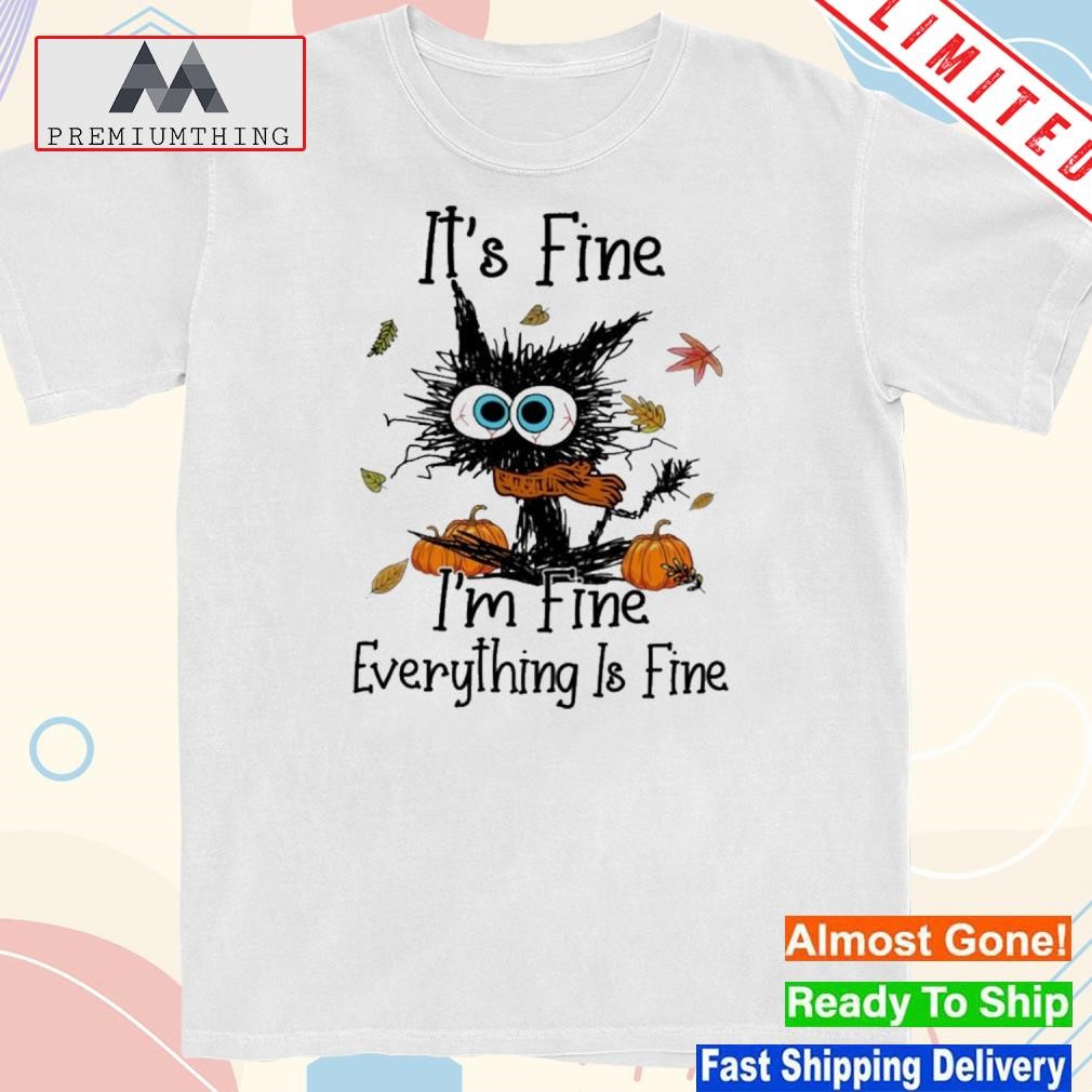 Official i'm fine everthing is fine halloween shirt