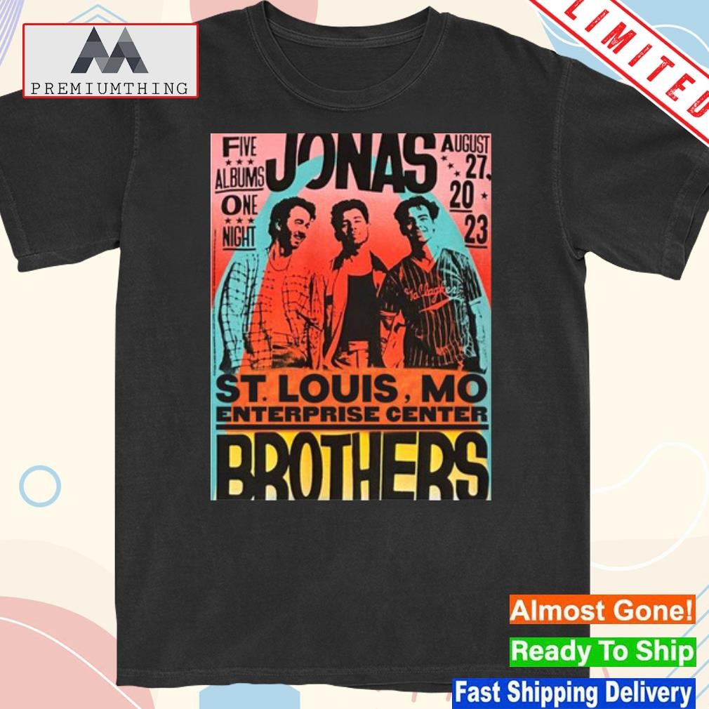 Official jonas brothers st louis mo enterprise center shirt
