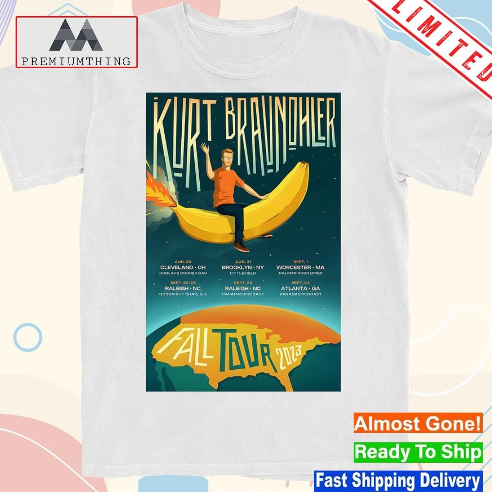 Official kurt braunohler fall tour 2023 poster shirt