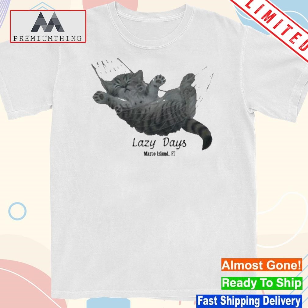 Official lazy days marco island shirt