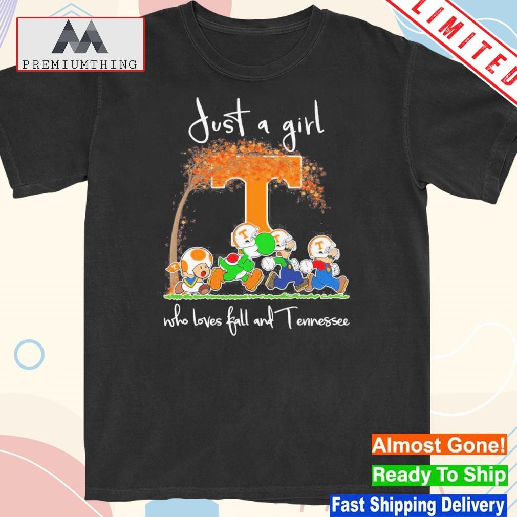 Official mario Just A Girl Who Loves Fall And Tennessee Shirt