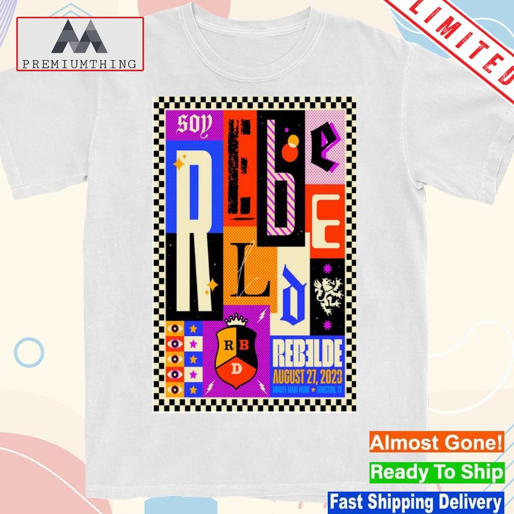 Official rBD Soy Rebelde Tour 2023 Houston 2023 Poster shirt