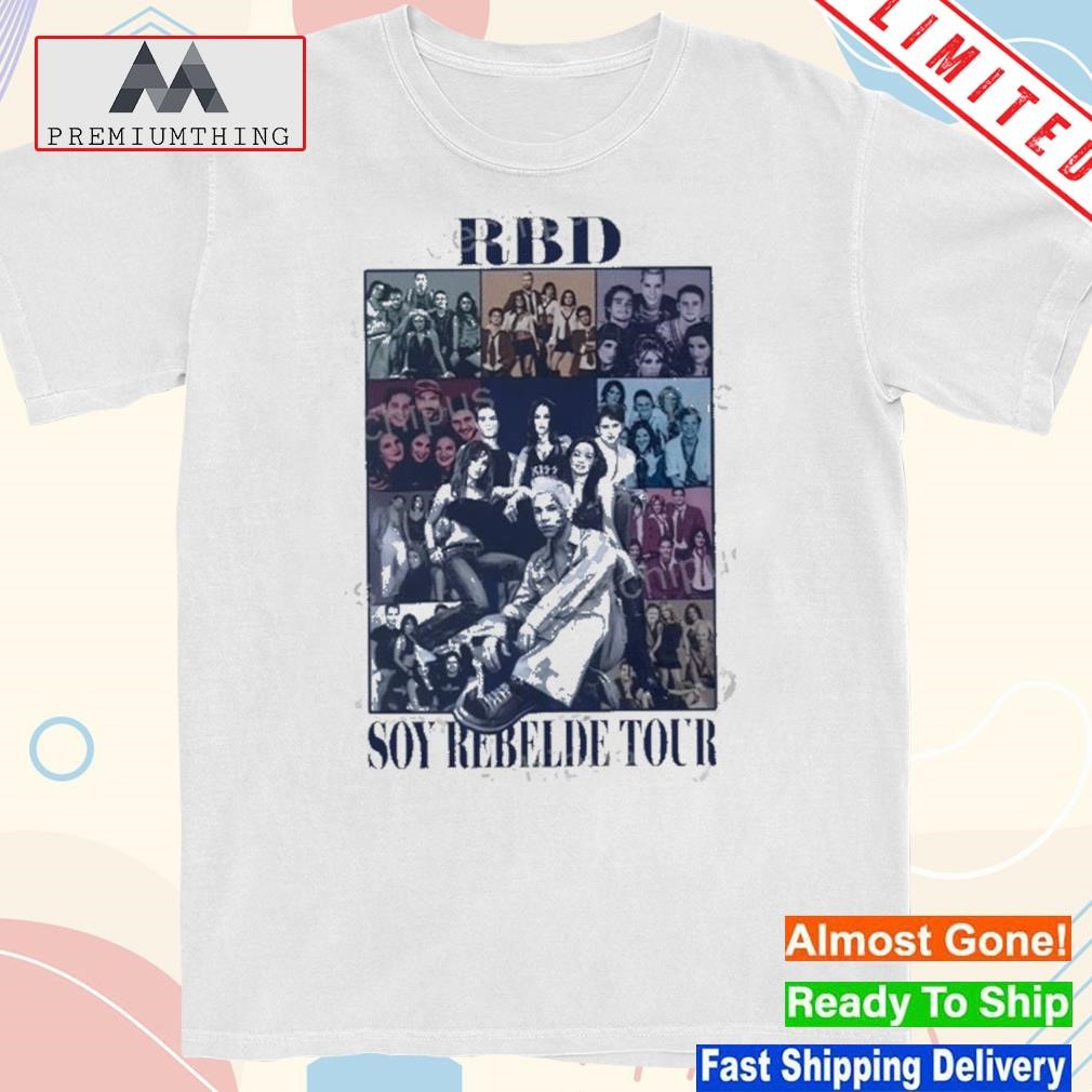 Official rbd soy rebelde tour photo design t-shirt
