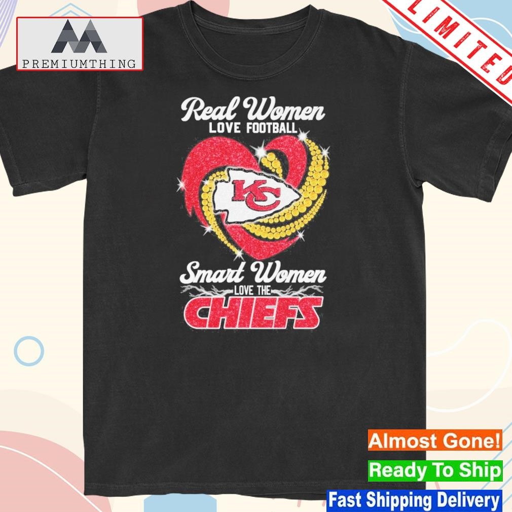 Official real women love Football smart women love the Chiefs 2023 shirt