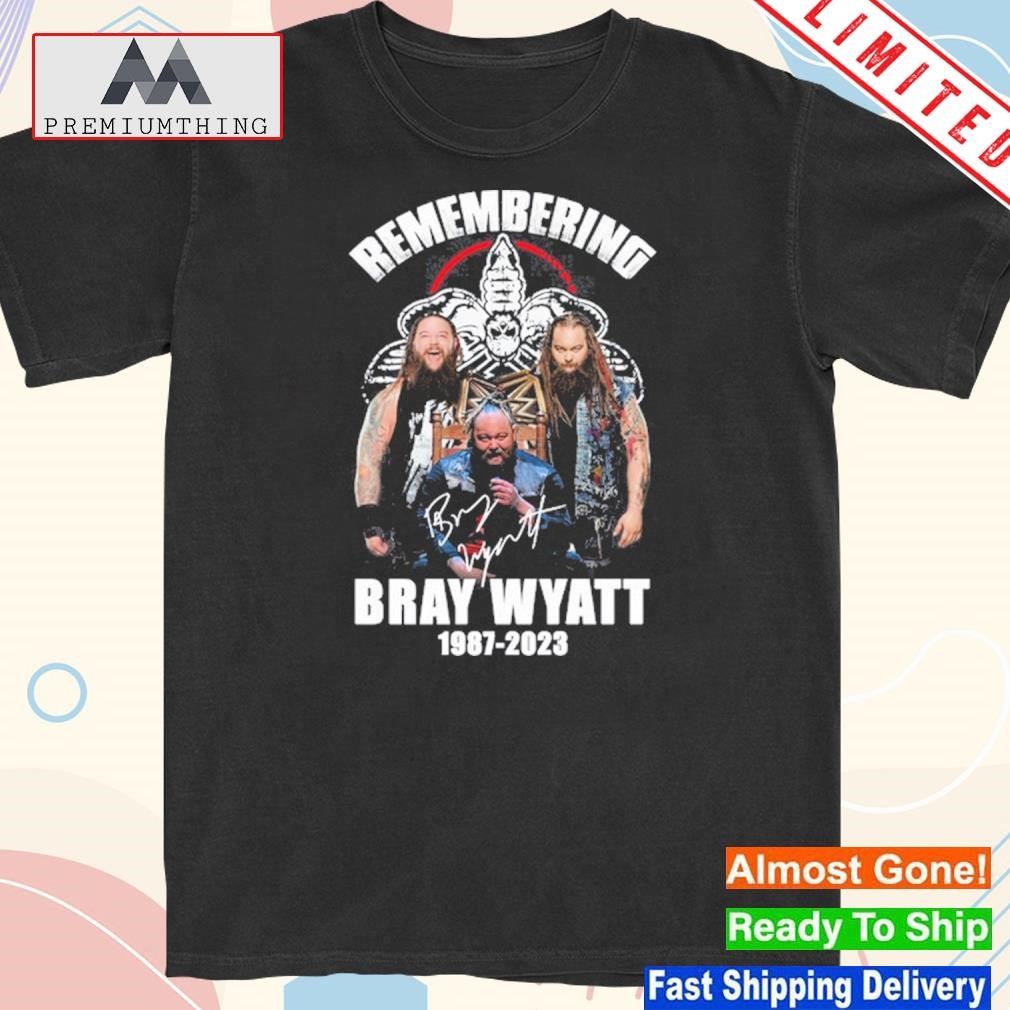 Official remembering bray wyatt 1987 2023 rip shirt