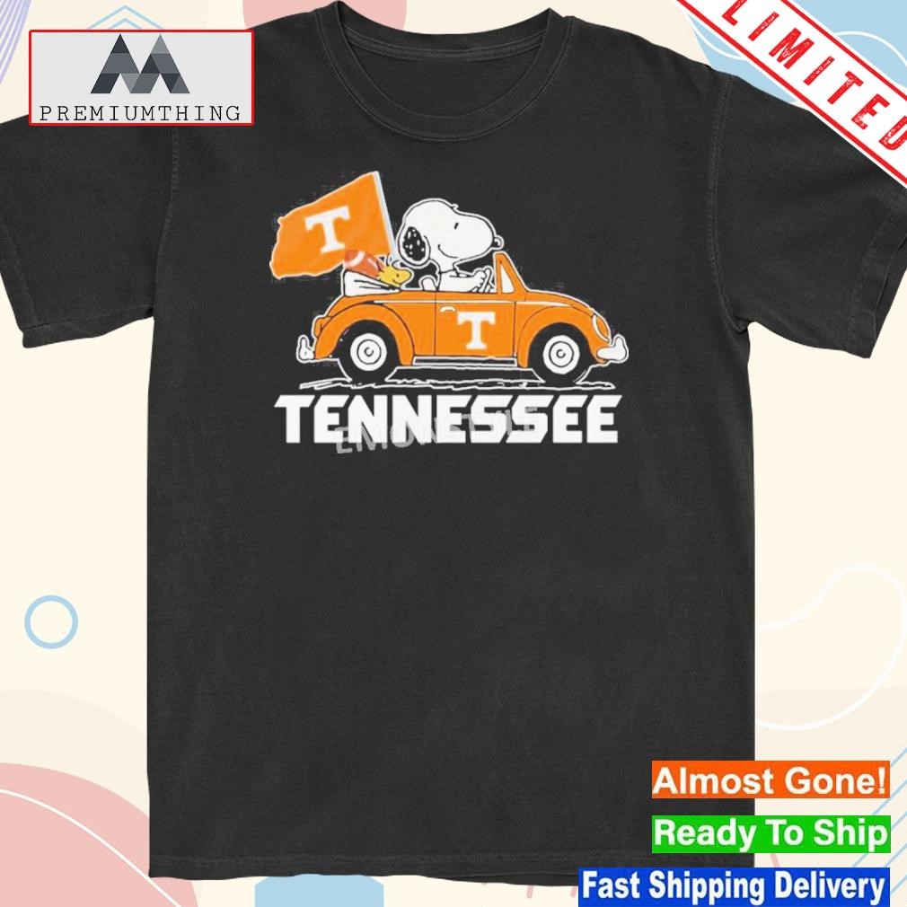 Official tennessee Volunteers Snoopy On A Car Shirt