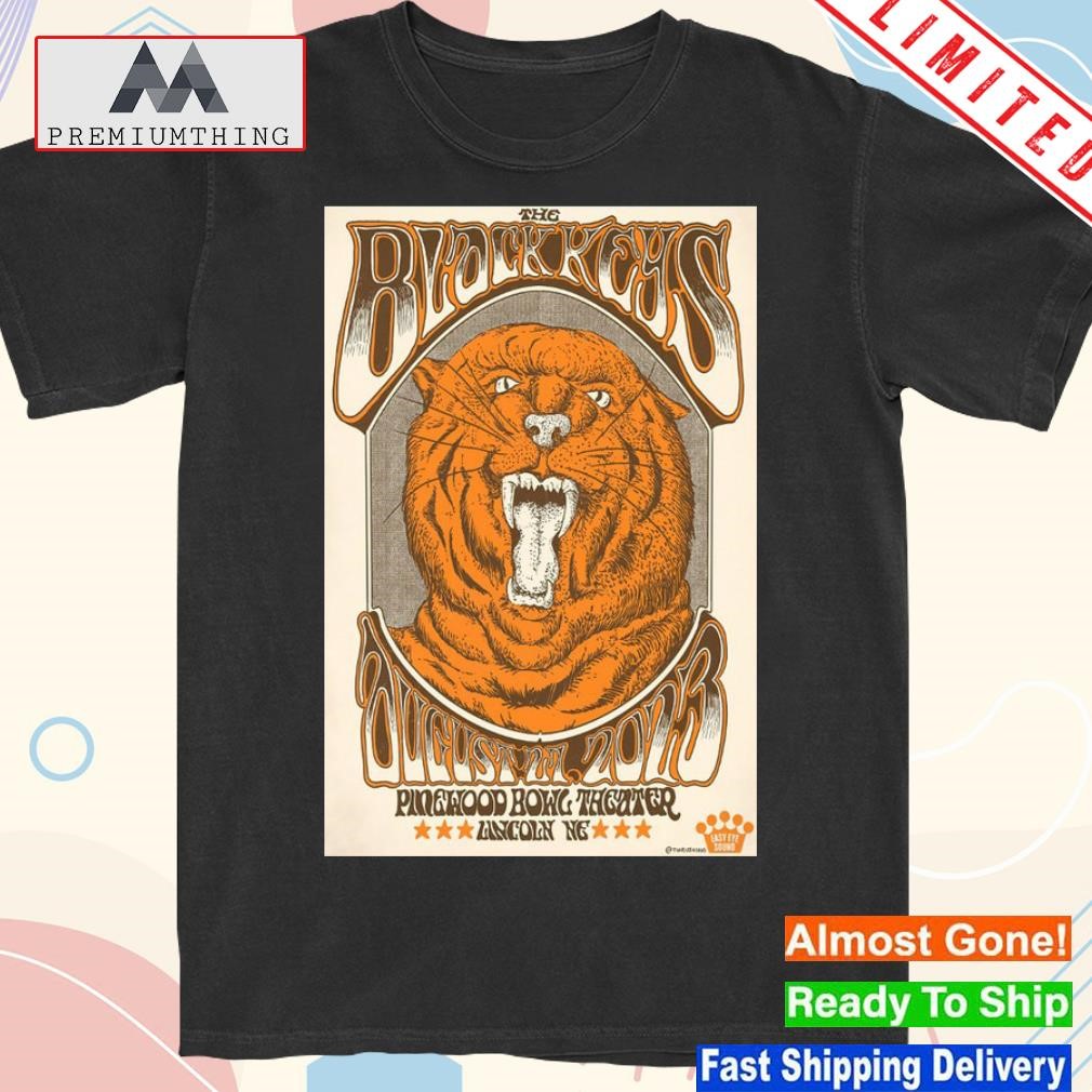Official the Black Keys August 27, 2023 Pinewood Bowl Theater Lincoln, NE Poster shirt