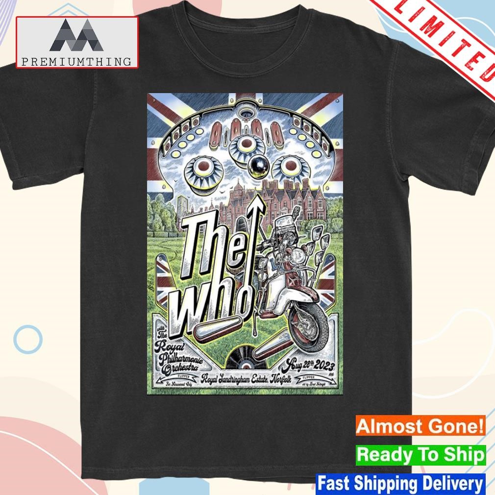 Official the who 28 august event norfolk poster shirt