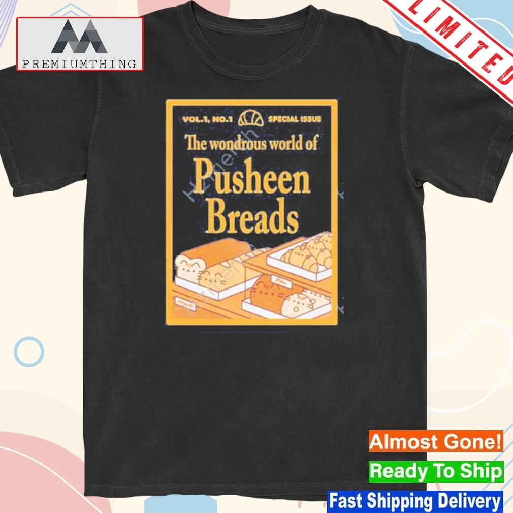 Official the wondrous world of pusheen breads shirt