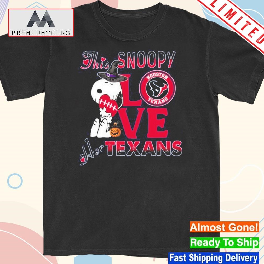 Official this Snoopy love her houston texans shirt