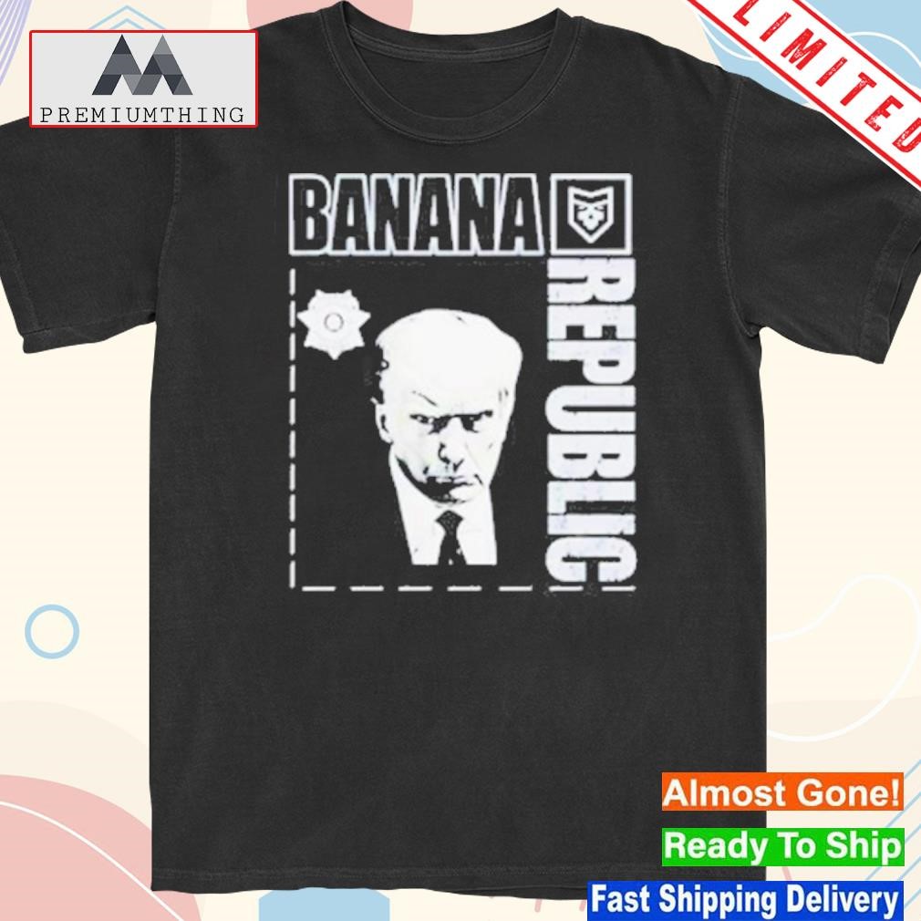 Official trump shot banana republic shirt