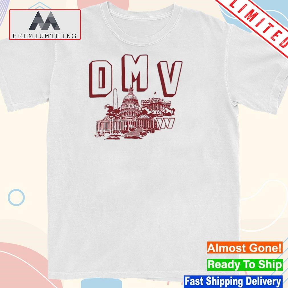 Official washington commanders dmv art design t-shirt