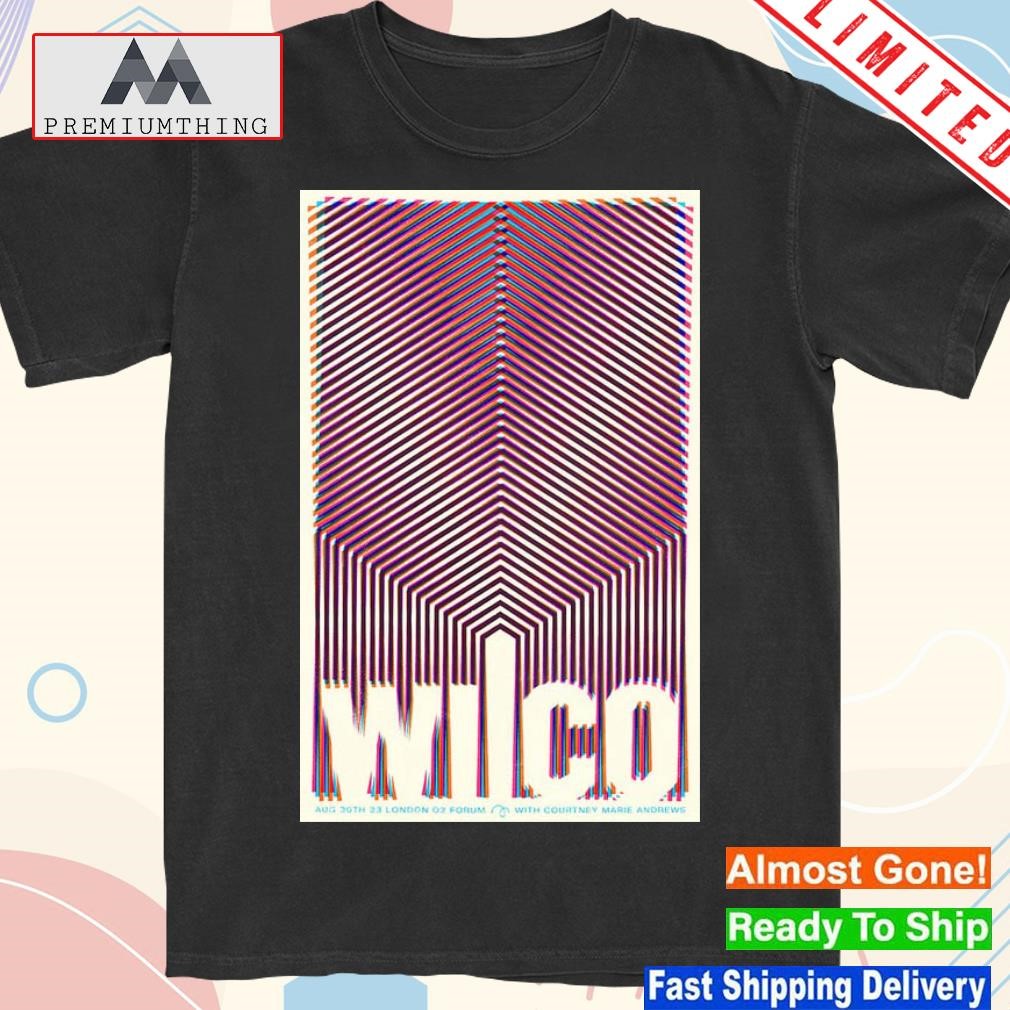 Official wilco august 30th 2023 london england o2 forum kentish town poster shirt