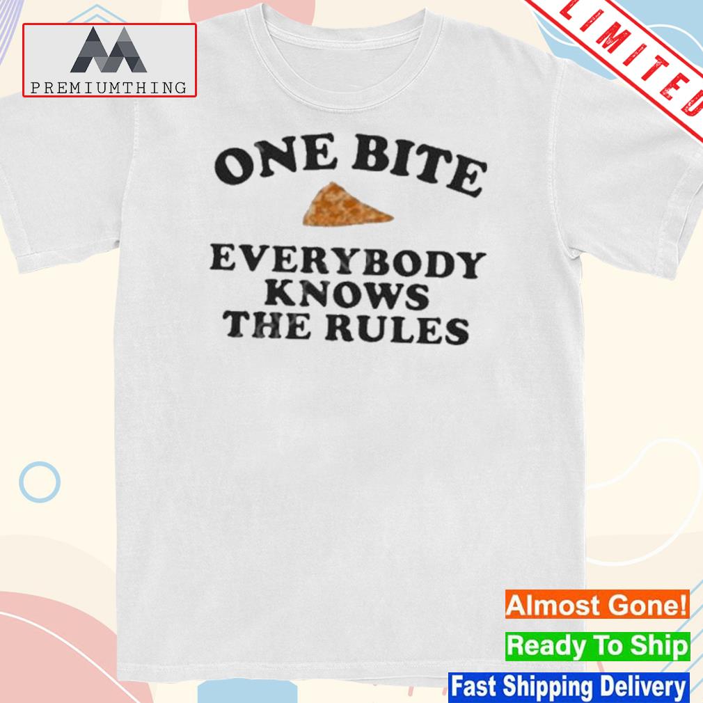 Design dave portnoy one bite everyone knows the rules shirt