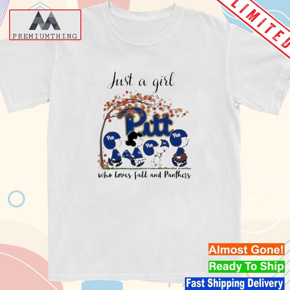 Design just a girl who loves fall and panthers shirt