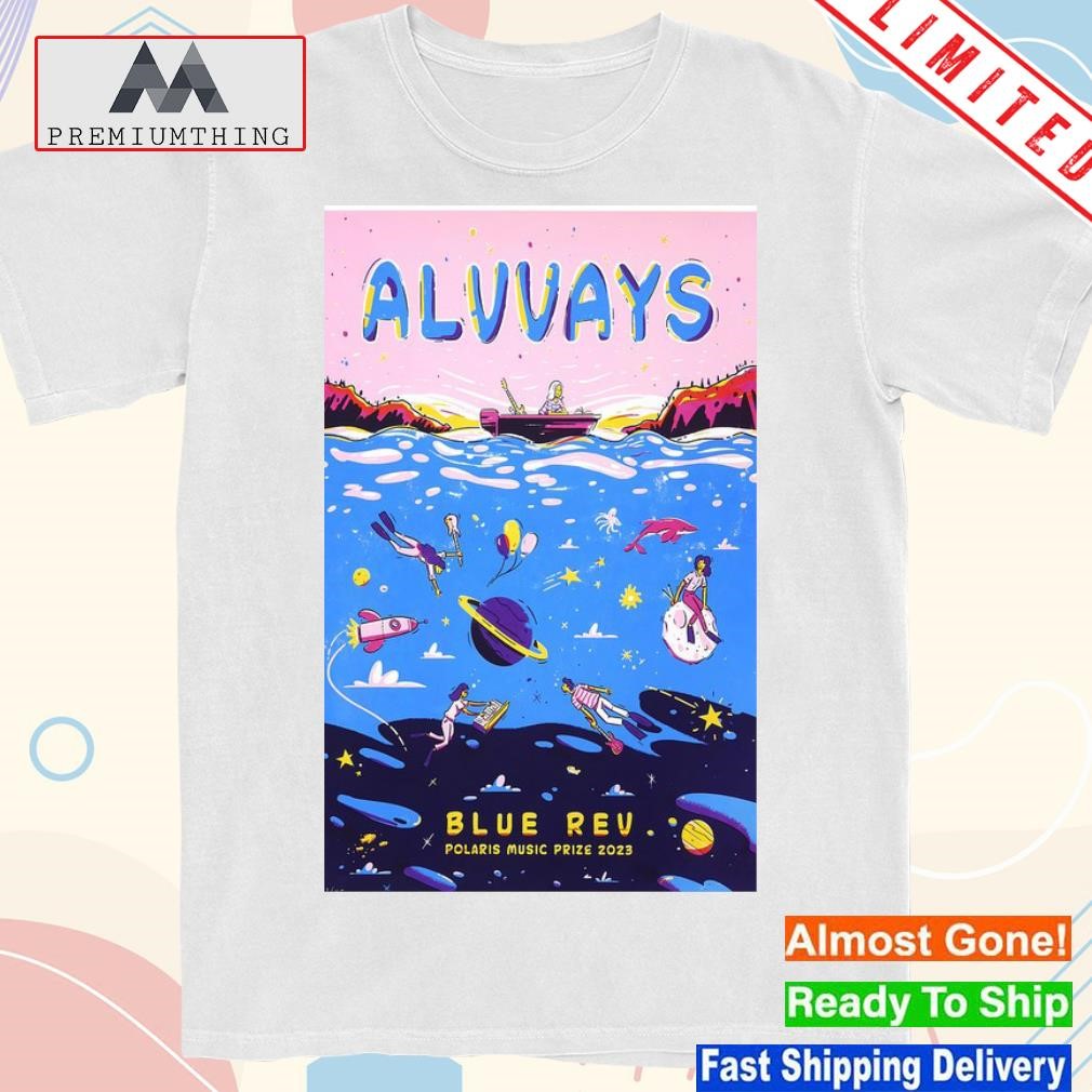 Alvvays blue rev polaris music prize 2023 shirt