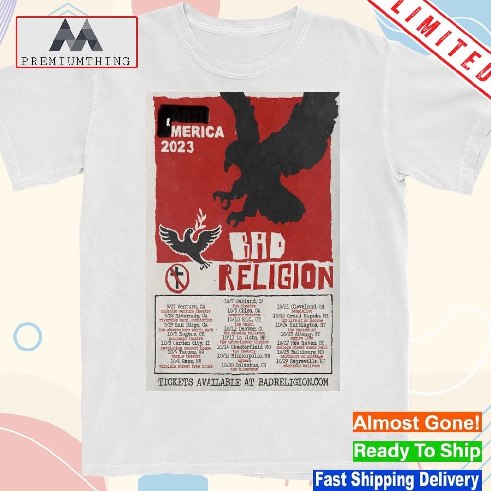 Bad Religion October 2023 Tour North America Poster shirt