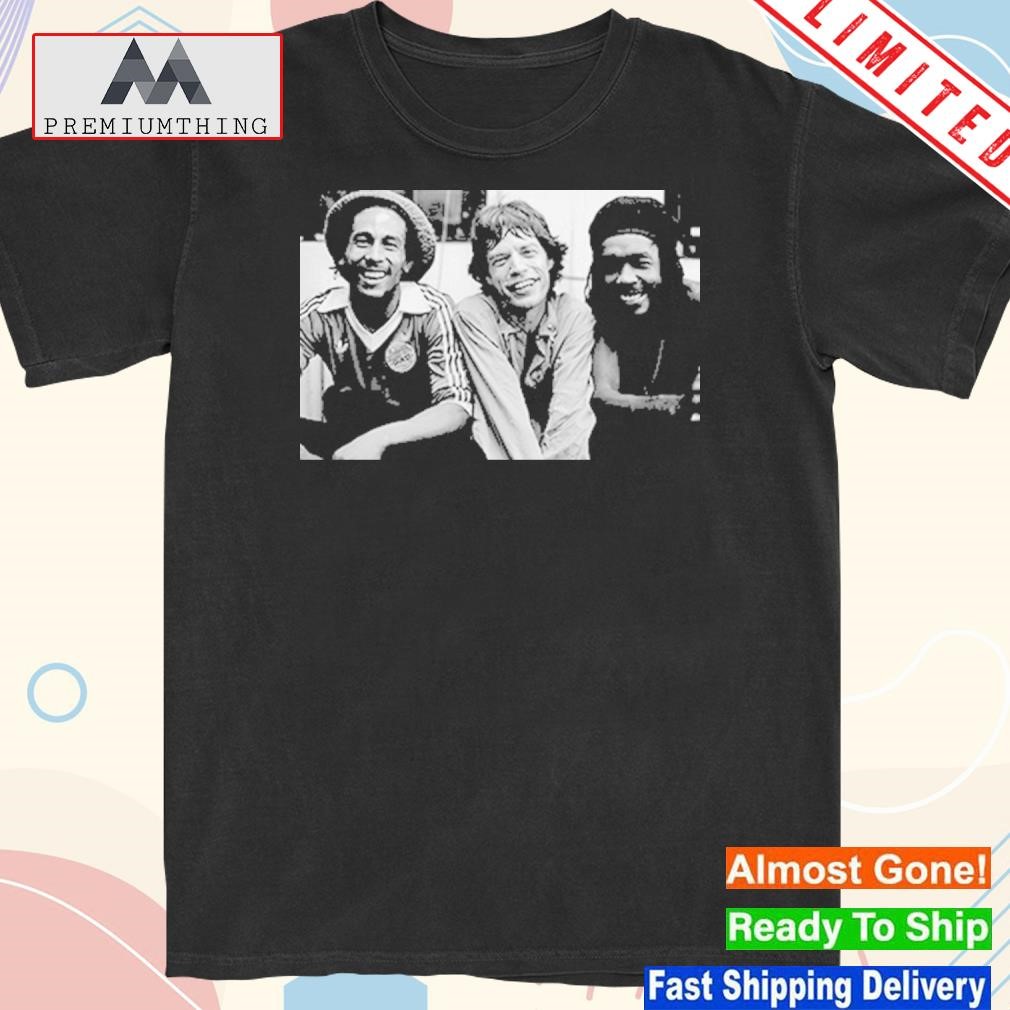 Mick Jagger Bob Marley And Peter Tosh T-Shirt