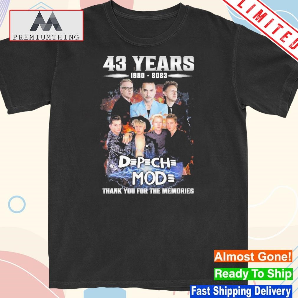 Official 43 Years 1980-2023 Memento Mori Thank You For The Memories-Unisex T-Shirt